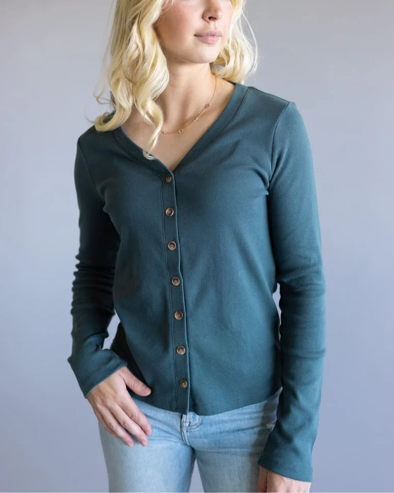 Abby Button Front Long Sleeve Shirt