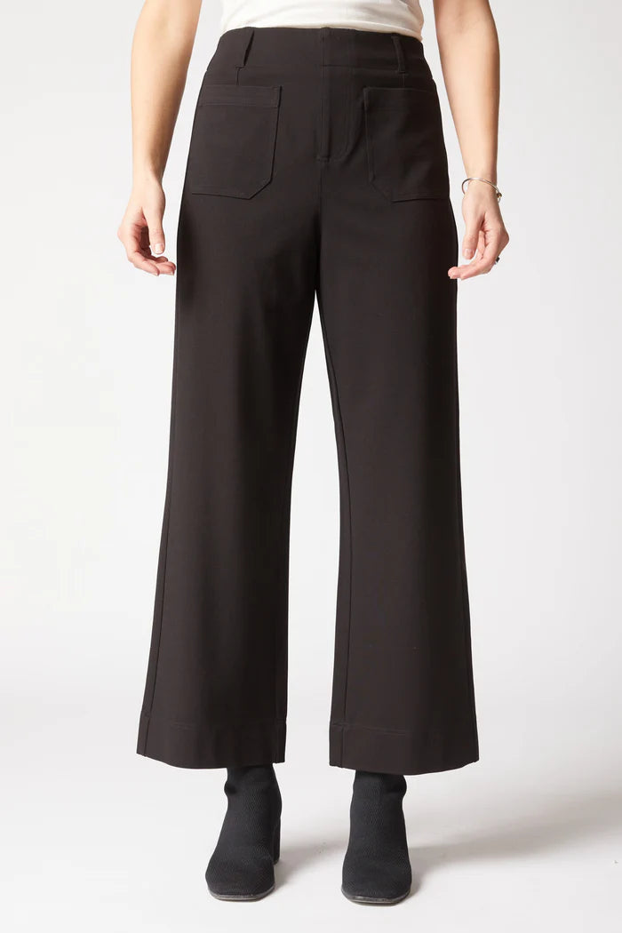 Luxe Ponte Crop Wide Leg Pant
