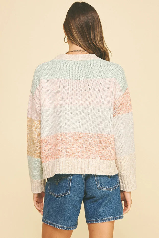 Colorblock Crew Sweater