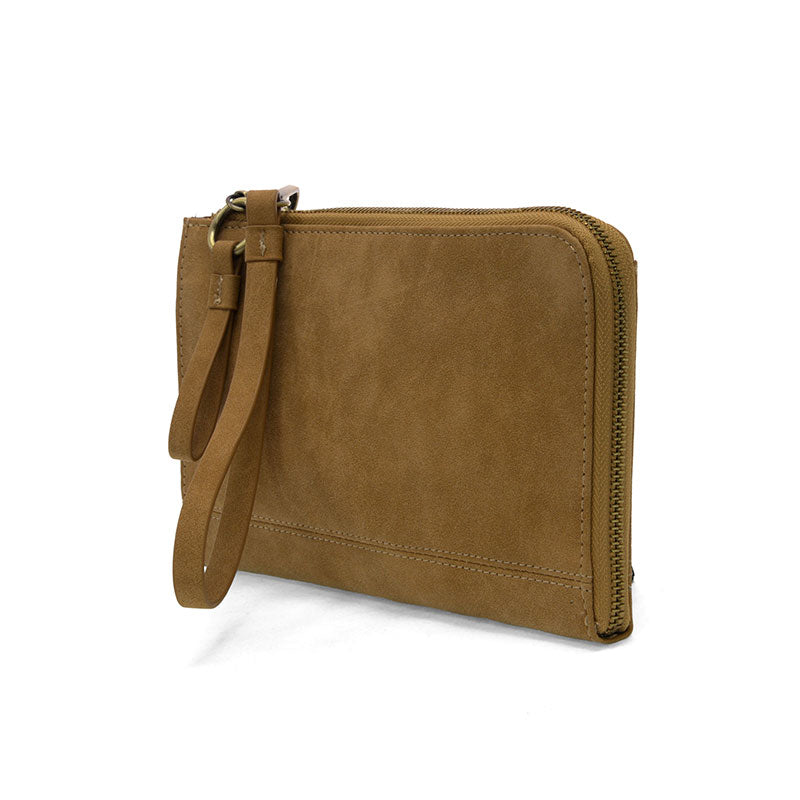 Faux Suede Karina Wristlet & Wallet