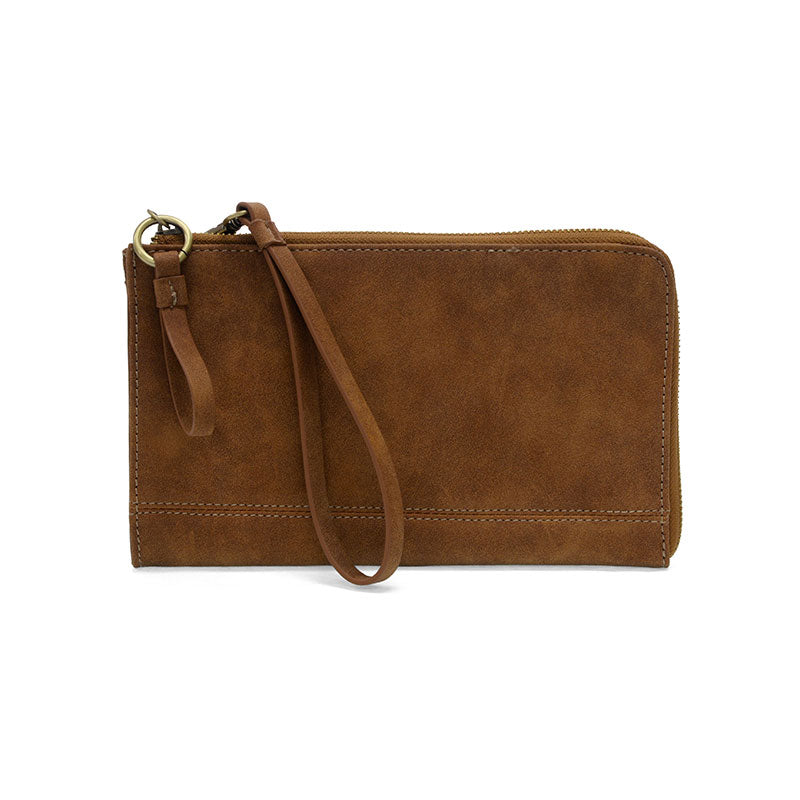 Faux Suede Karina Wristlet & Wallet