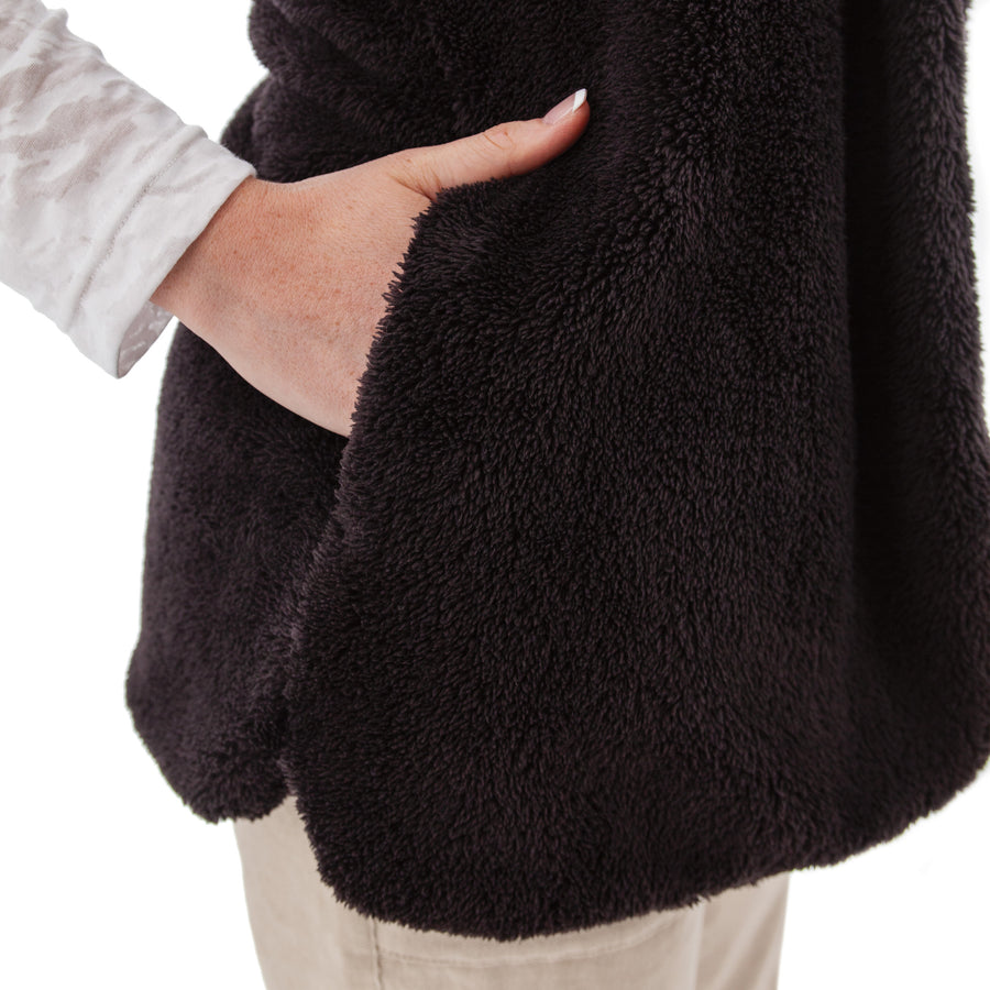 Cozy Open Front Vest