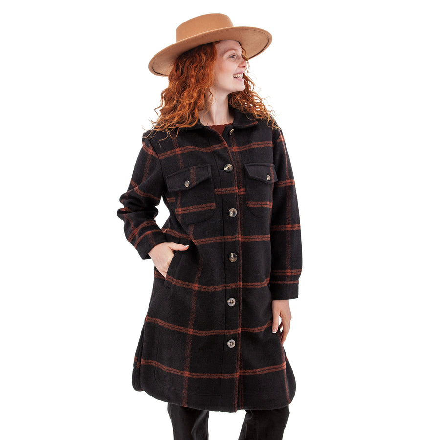 North Wind Plaid Car Coat