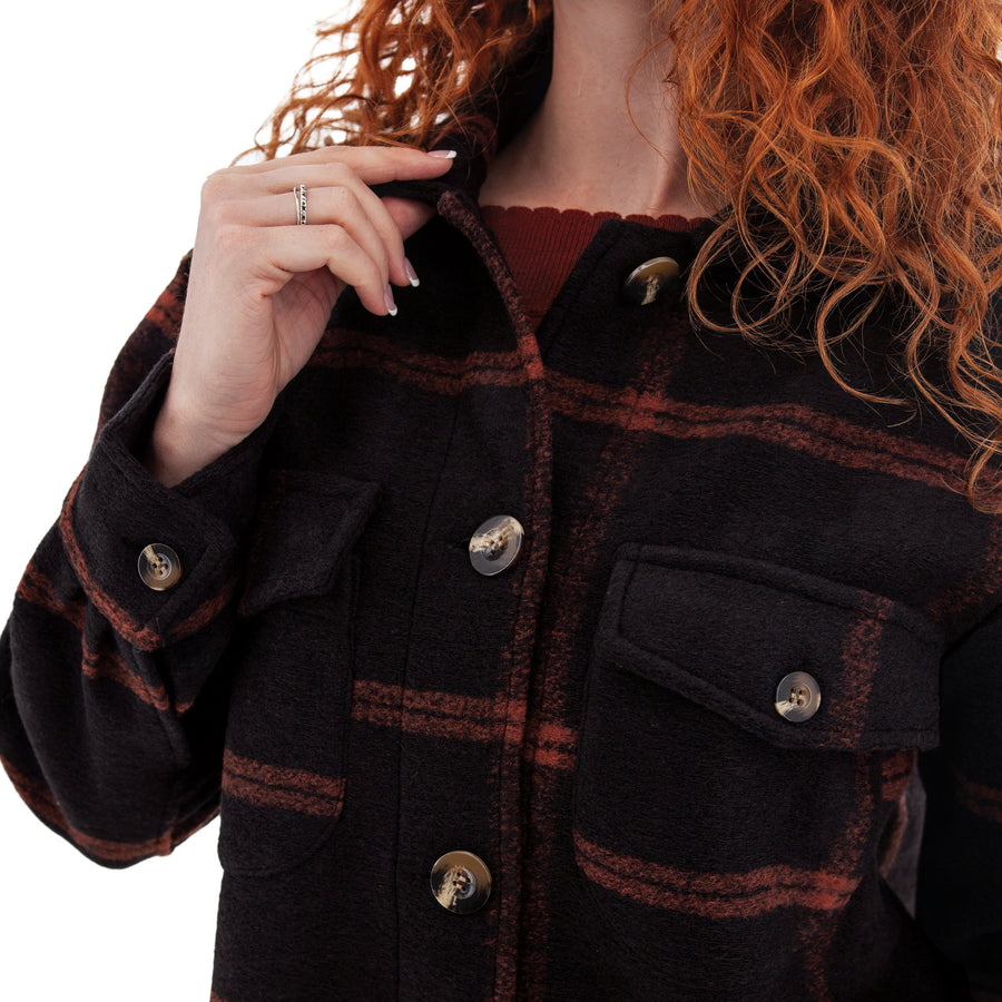 North Wind Plaid Car Coat