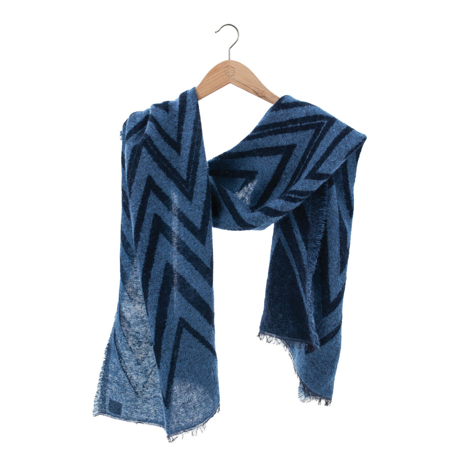 Tonal Chevron Scarf