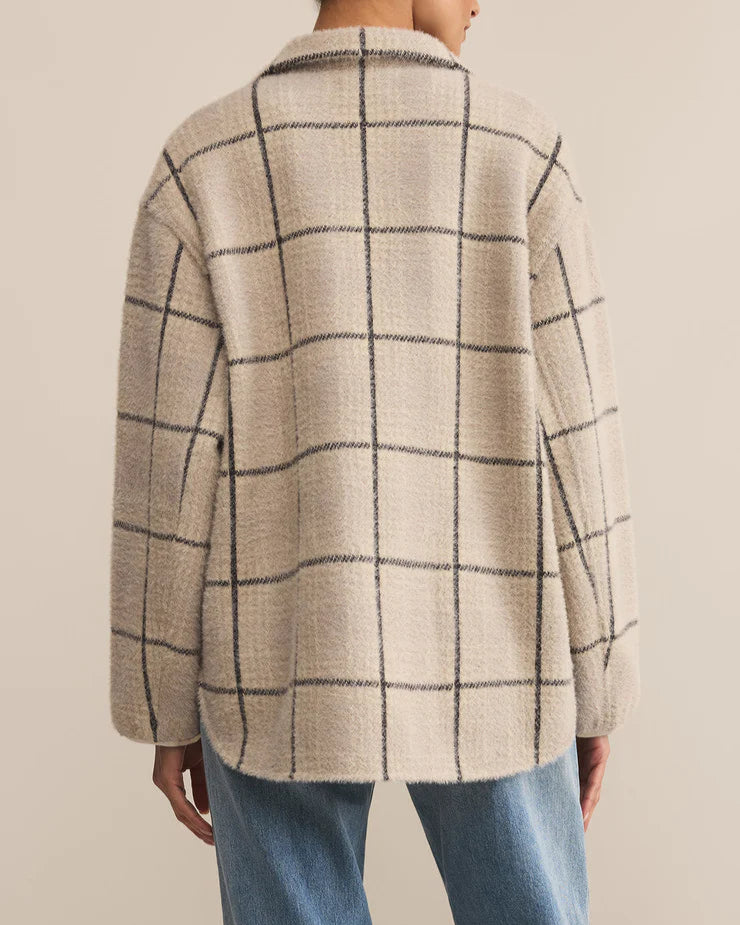 Bronx Plaid Sweater Knit Jacket