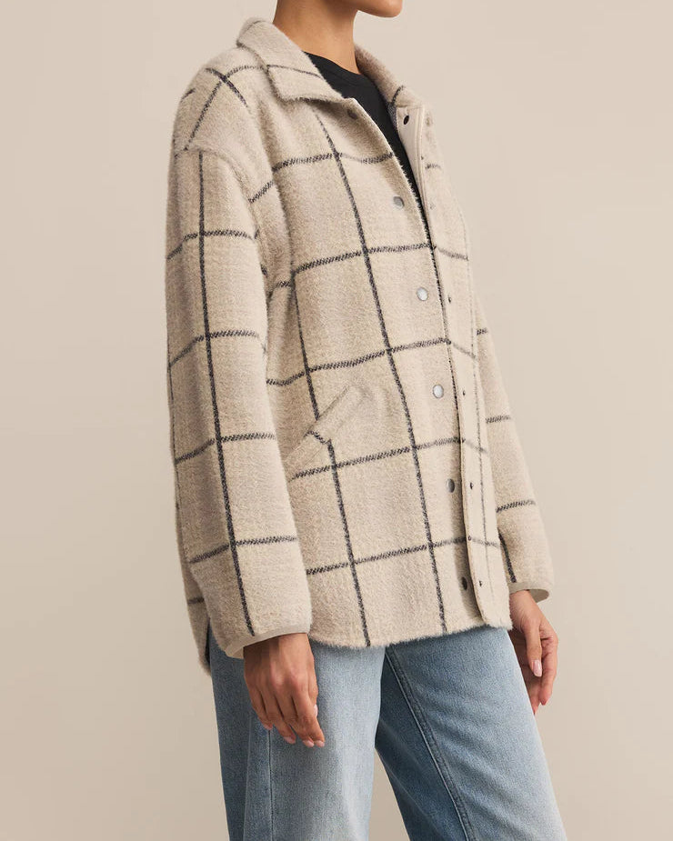 Bronx Plaid Sweater Knit Jacket