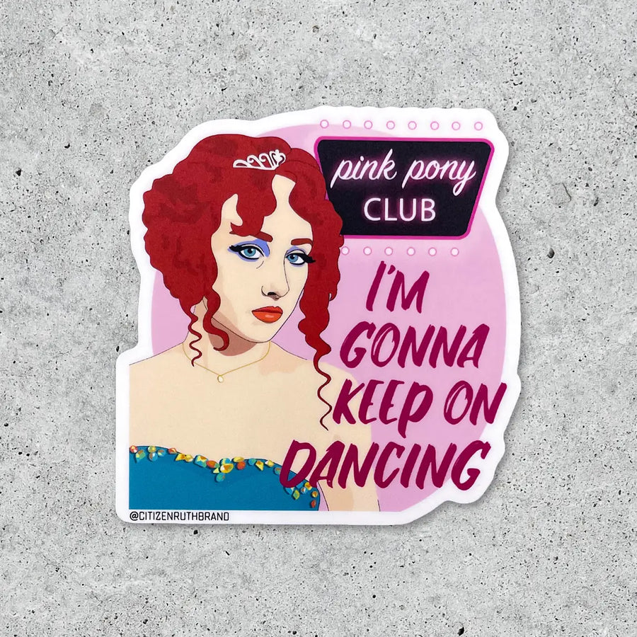 Chappell Roan Pink Pony Club Vinyl Sticker