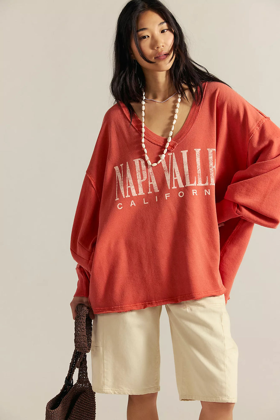 We The Free Venice V-Neck Graphic Sweatshirt