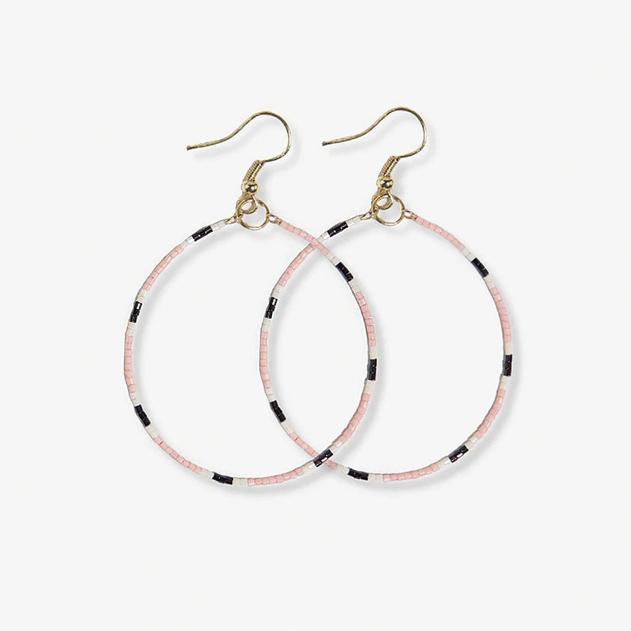 Kelly Beaded Hoop Earrings