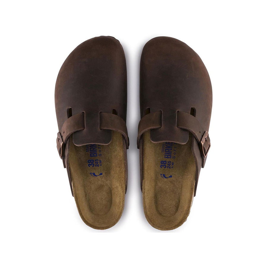 Boston Soft Footbed Oiled Leather Narrow