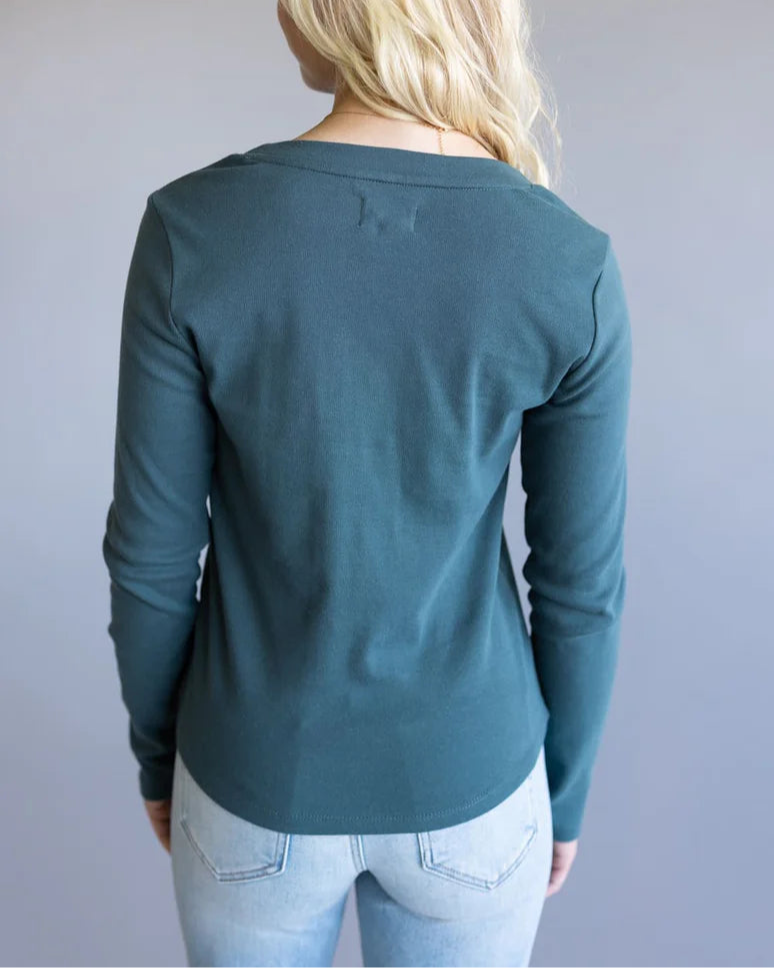 Abby Button Front Long Sleeve Shirt