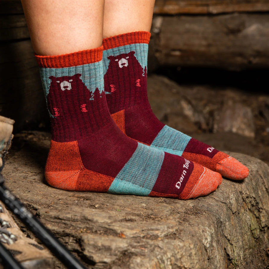 Darn Tough Women's Bear Town Micro Crew Lightweight Hiking Socks