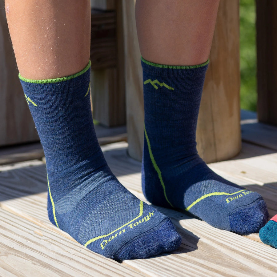 Darn Tough Kids Light Hiker Micro Crew Lightweight Hiking Socks