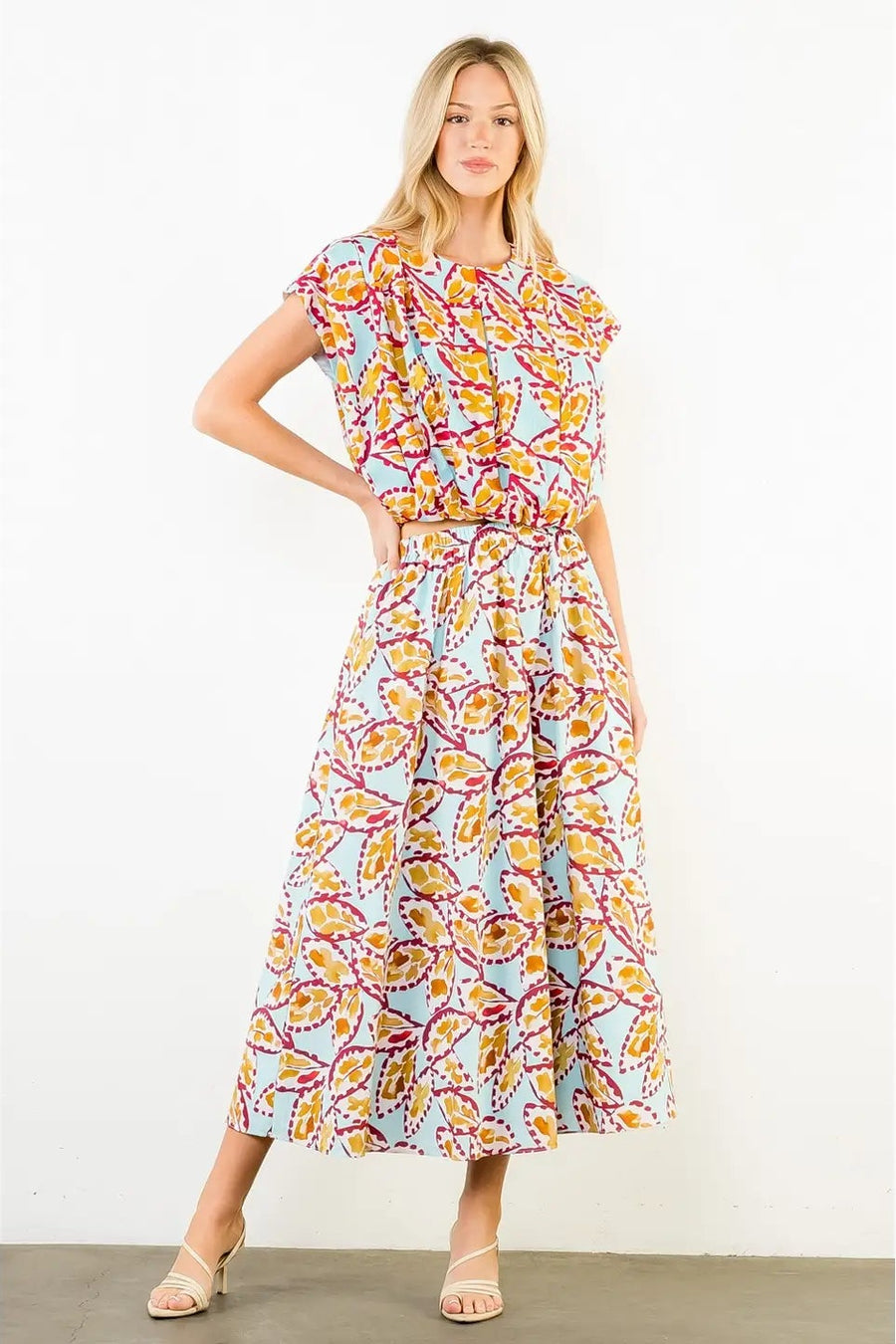 THML Pattern Long Skirt