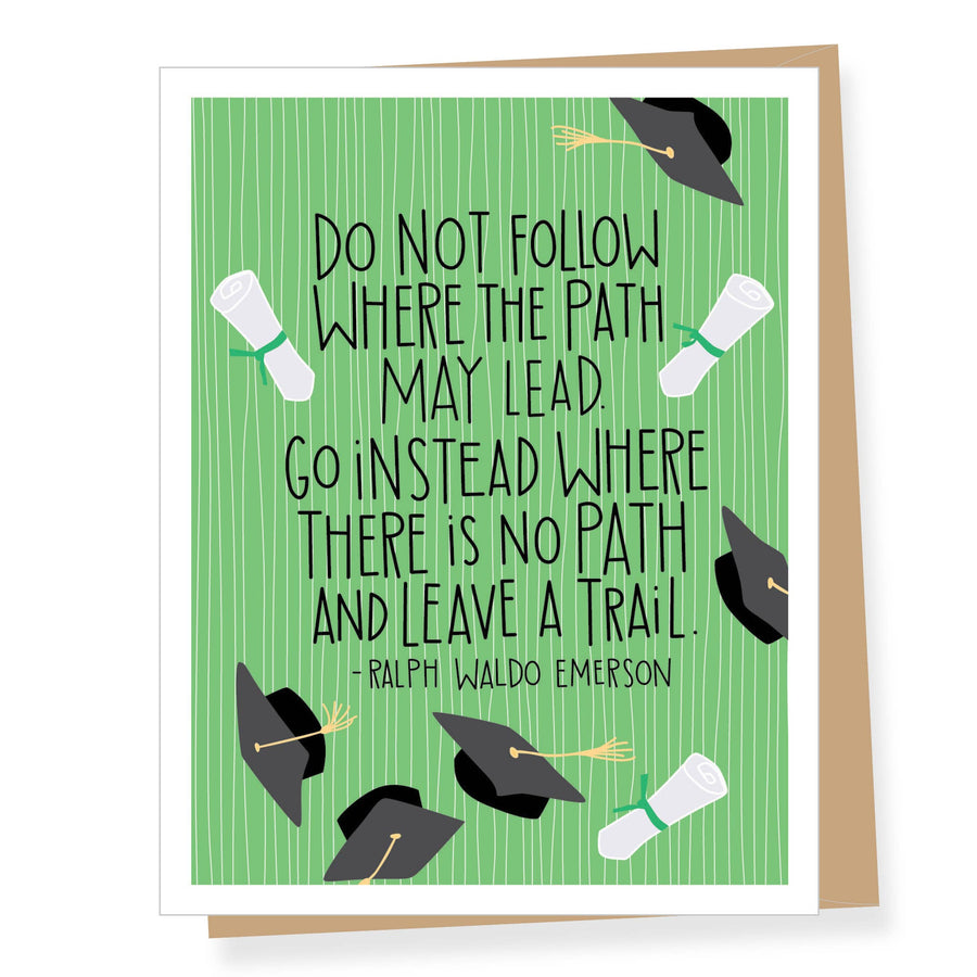 Ralph Waldo Emerson Quote Graduation Card