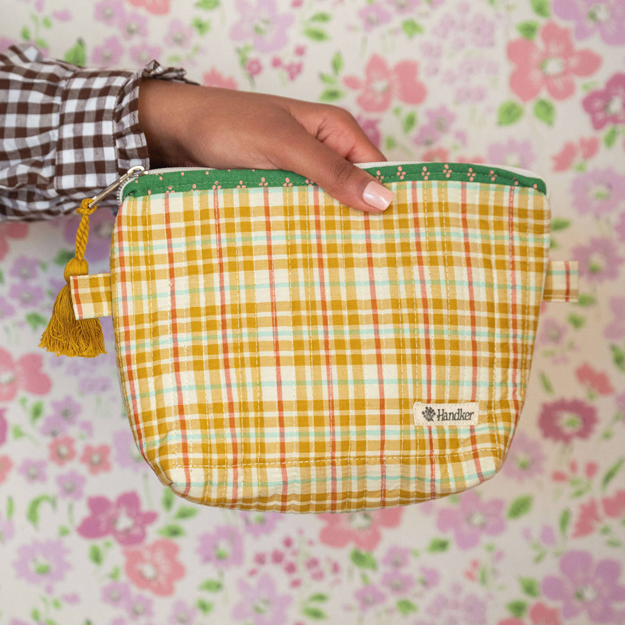 Handker Marmee Quilted Zipper Pouch