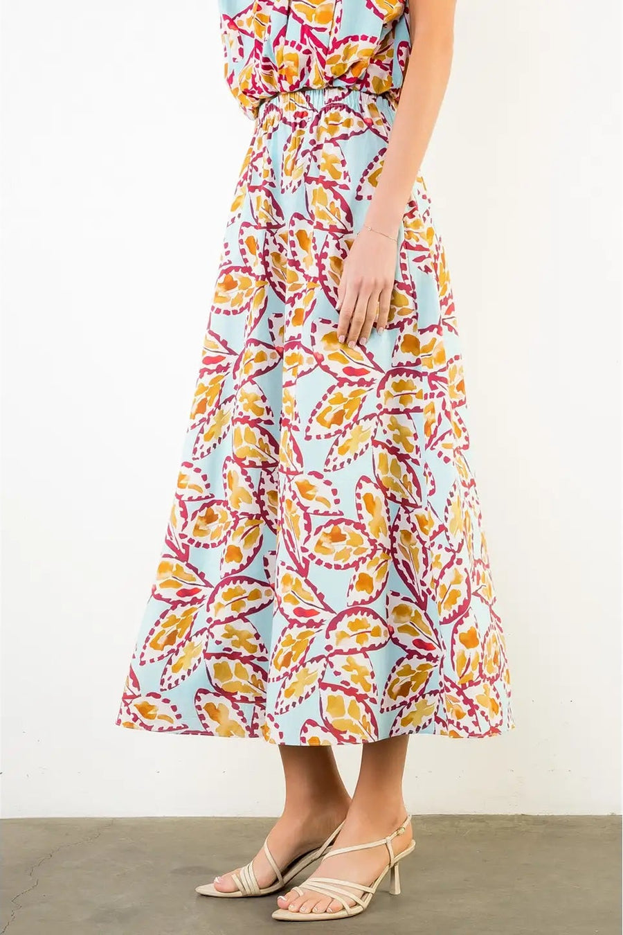 THML Pattern Long Skirt