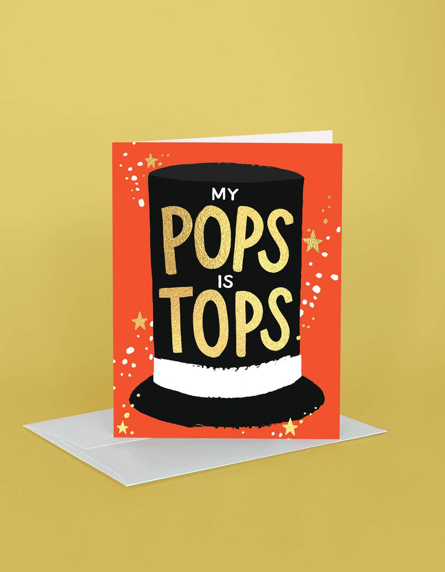 Idlewild My Pops is Tops Greeting Card