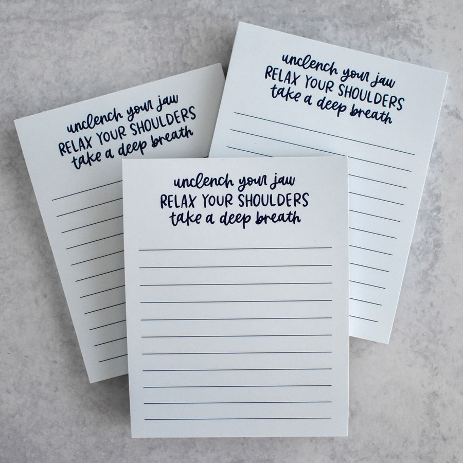 Self Care Reminders Notepad