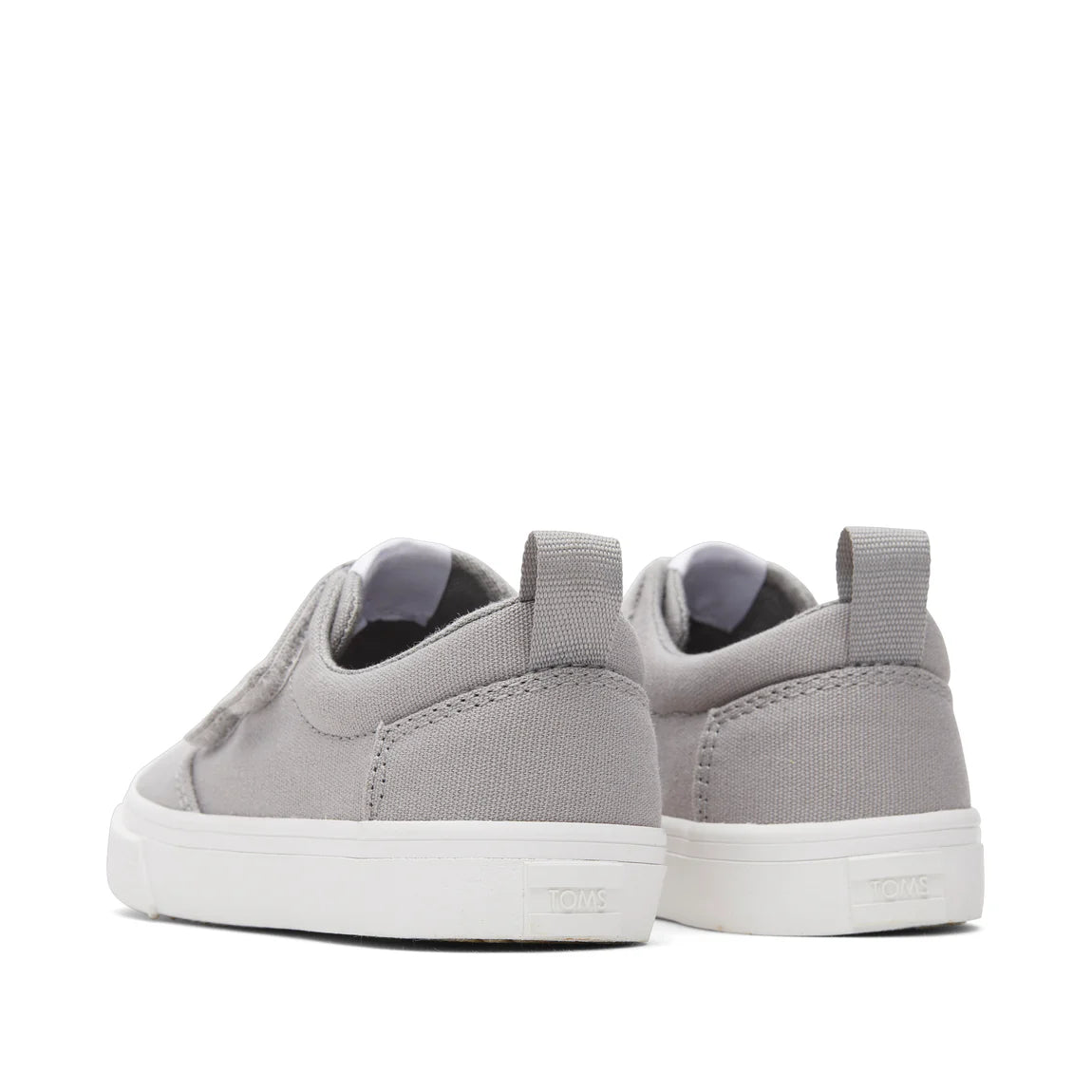 Toms Tiny Fenix Drizzle Grey Double Strap Toddler Sneaker