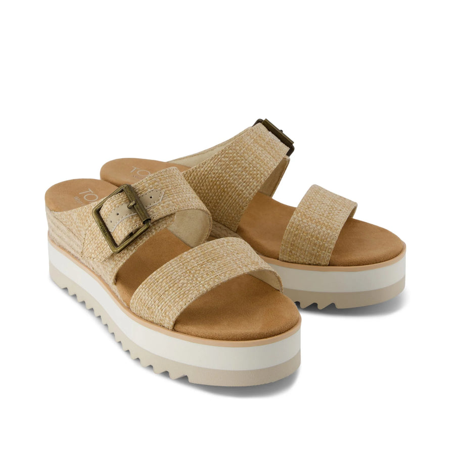 TOMS Diana Mule Buckle Wedge Sandal