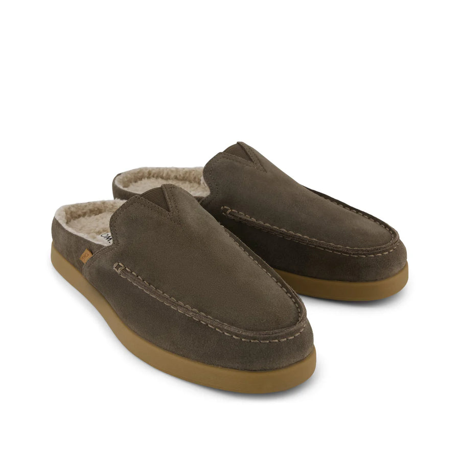 Alonso Suede Faux Shearling Mule