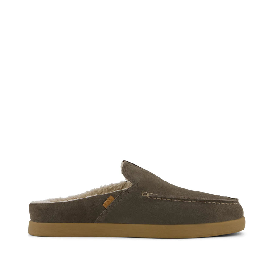 Alonso Suede Faux Shearling Mule