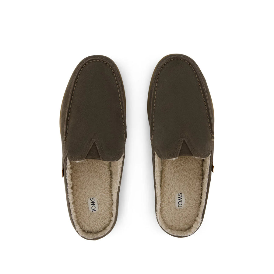 Alonso Suede Faux Shearling Mule