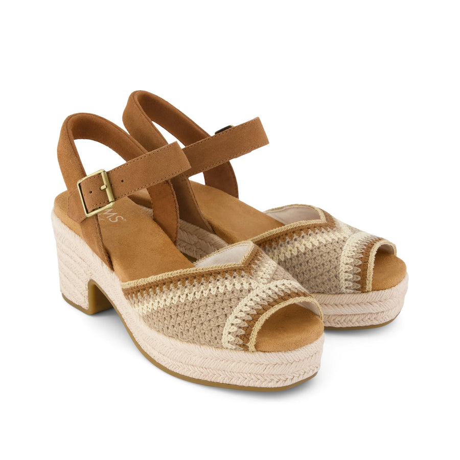 TOMS Isla Peep Toe Heeled Sandal