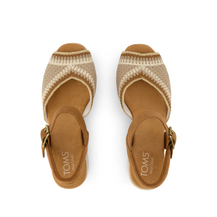 TOMS Isla Peep Toe Heeled Sandal