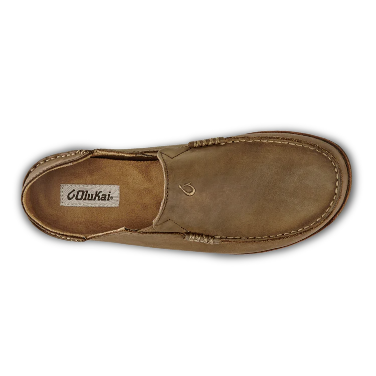 Olukai Men's Moloa Leather Slip On Shoes