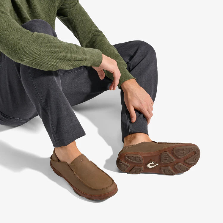 Olukai Men's Moloa Leather Slip On Shoes