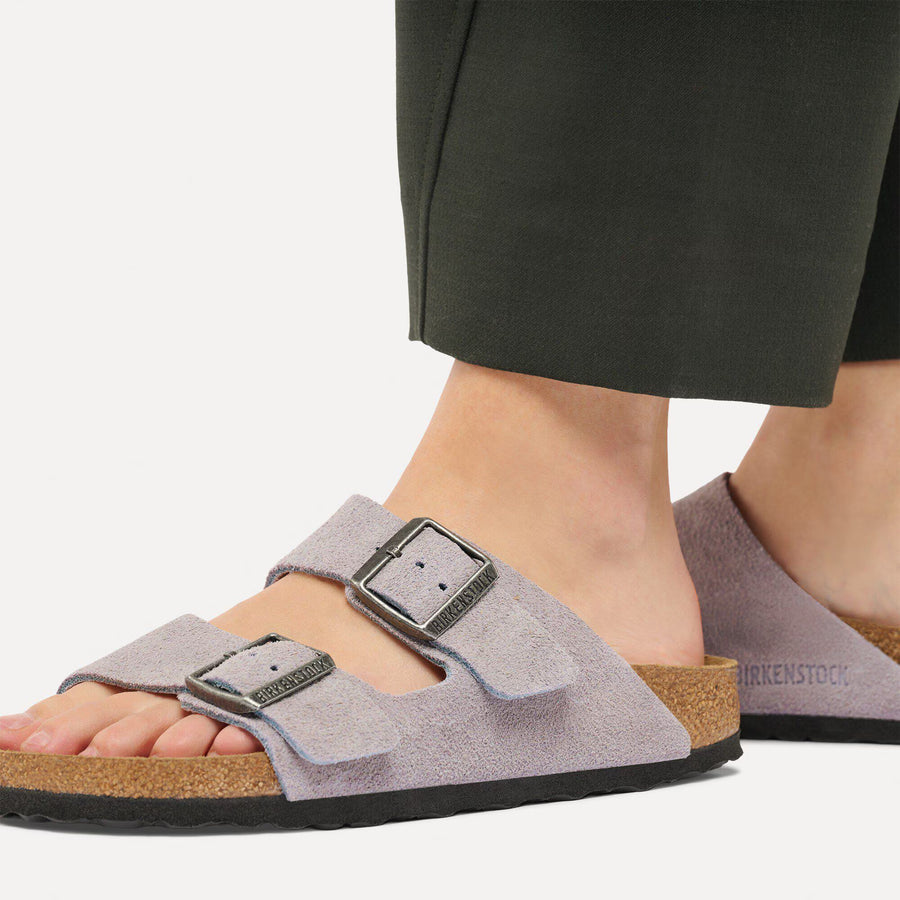 Birkenstock Arizona Lavender Sky Suede Leather N