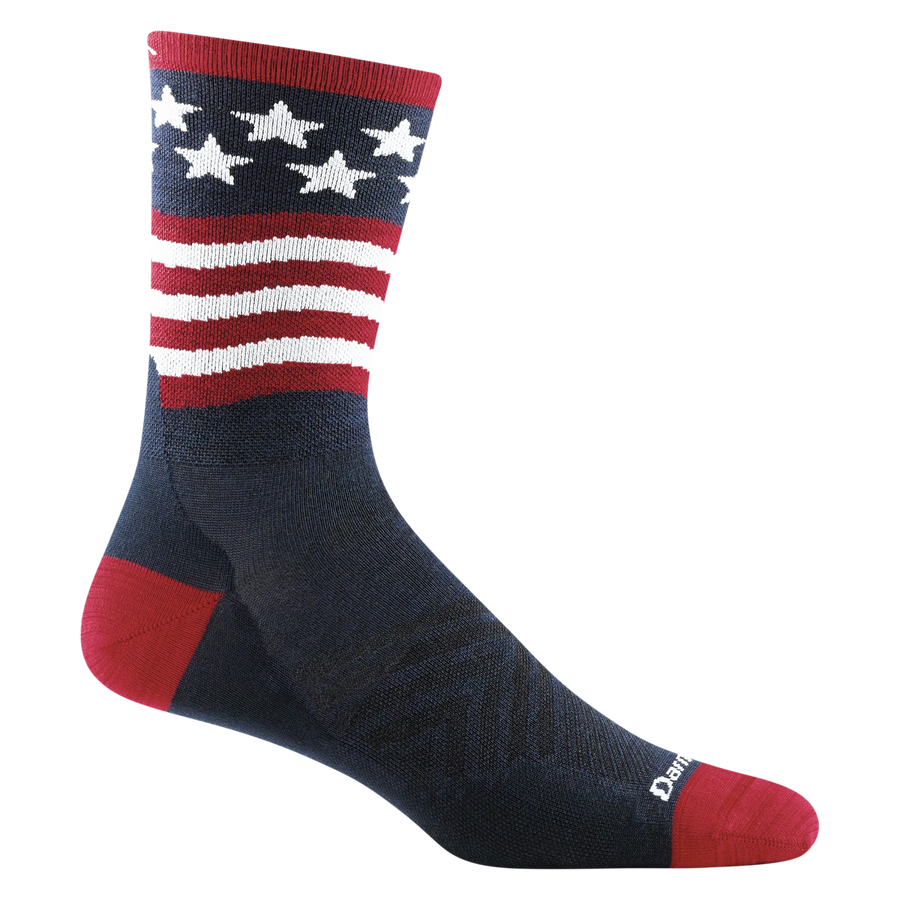 Darn Tough Men's Patriot Micro Crew Ultra-Lightweight Running Sock