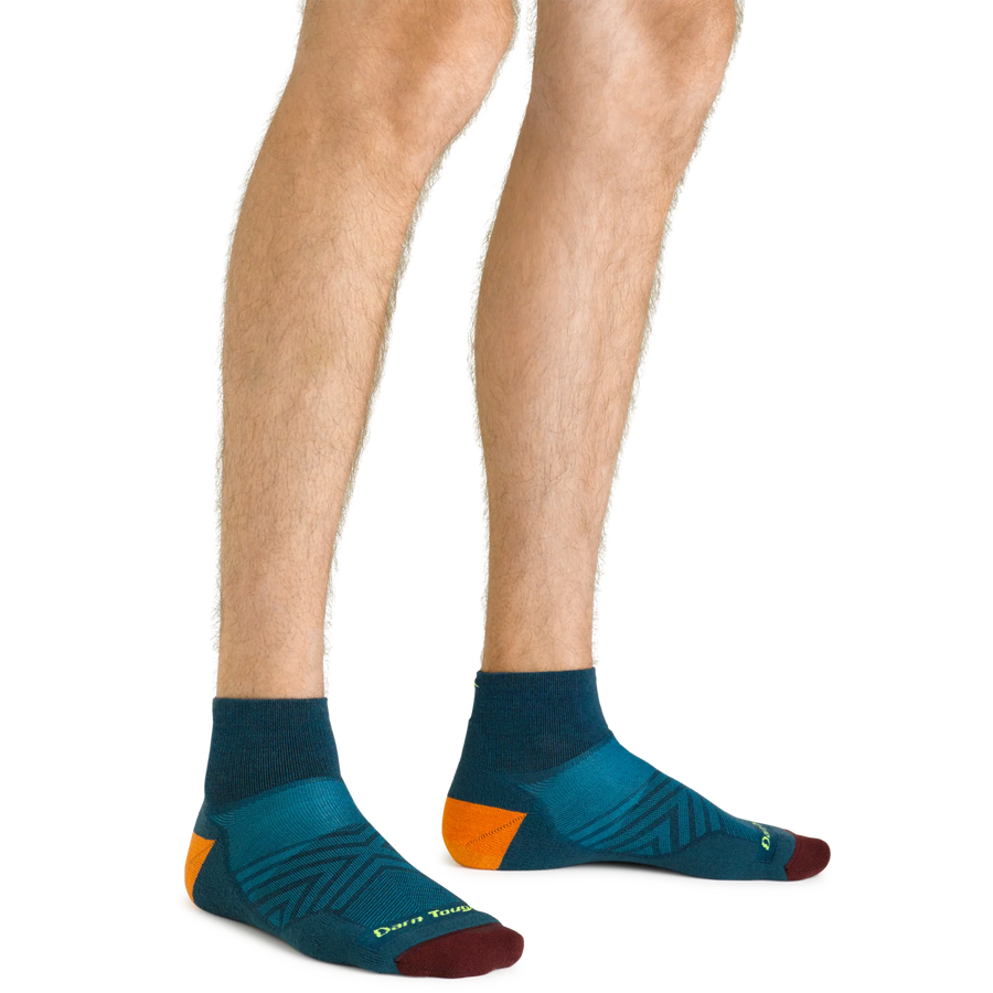 Men's Run Quarter Cushioned Ultra-Lightweight Running Socks