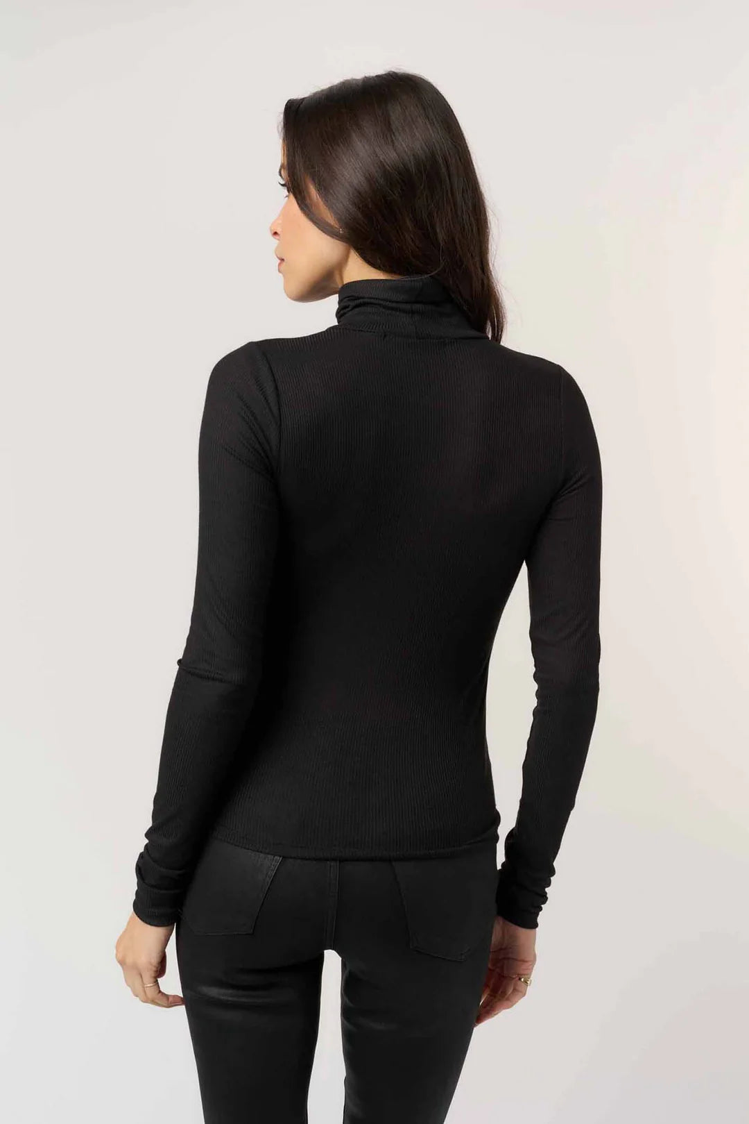 Olive Longsleeve Rib Turtleneck