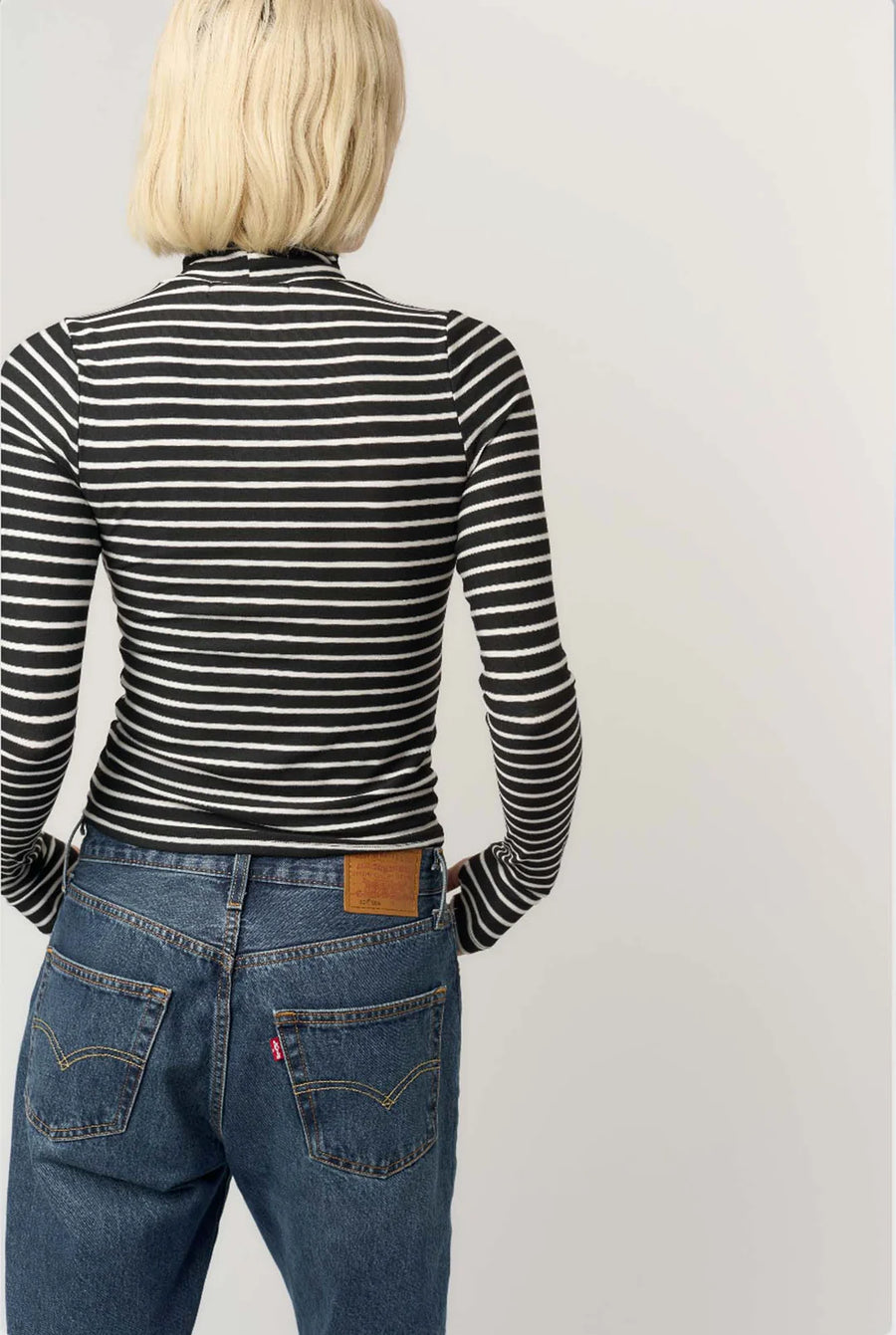 Lipson Striped Longsleeve Turtleneck