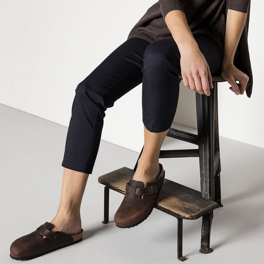 Birkenstock Boston Soft Footbed Oiled Nubuck Leather R