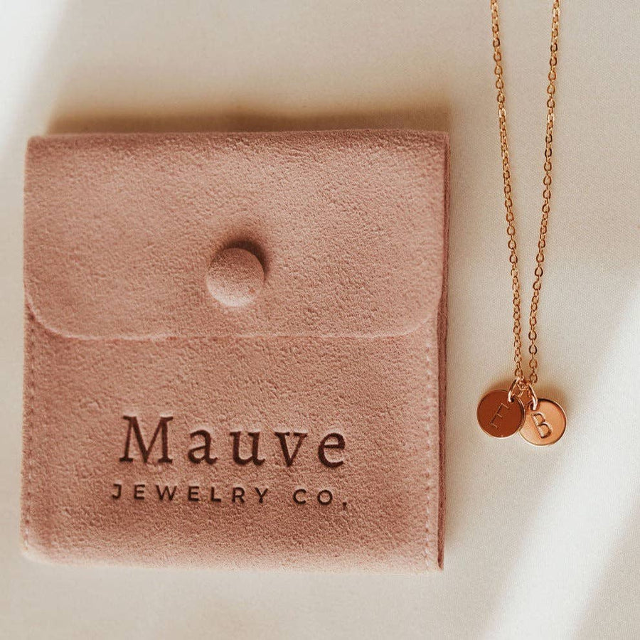 Mauve Jewelry Initial Necklace