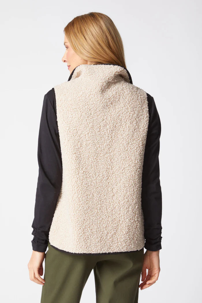 Reversible Sherpa/Faux Suede Vest