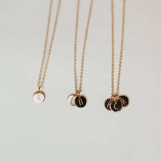 Mauve Jewelry Initial Necklace