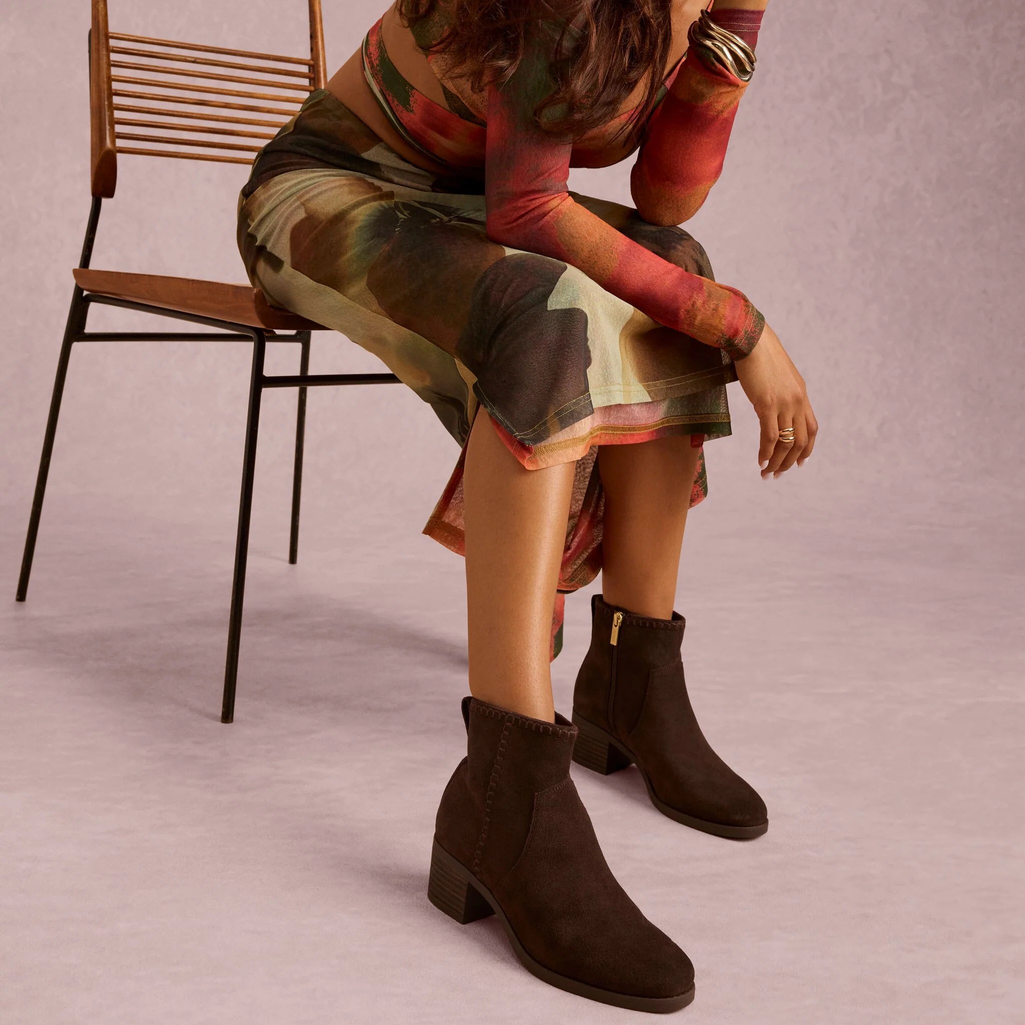 Toms Delilah Heeled Suede Boot