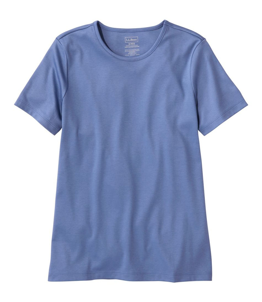 Women's Pima Cotton Tee Short-Sleeve Crewneck