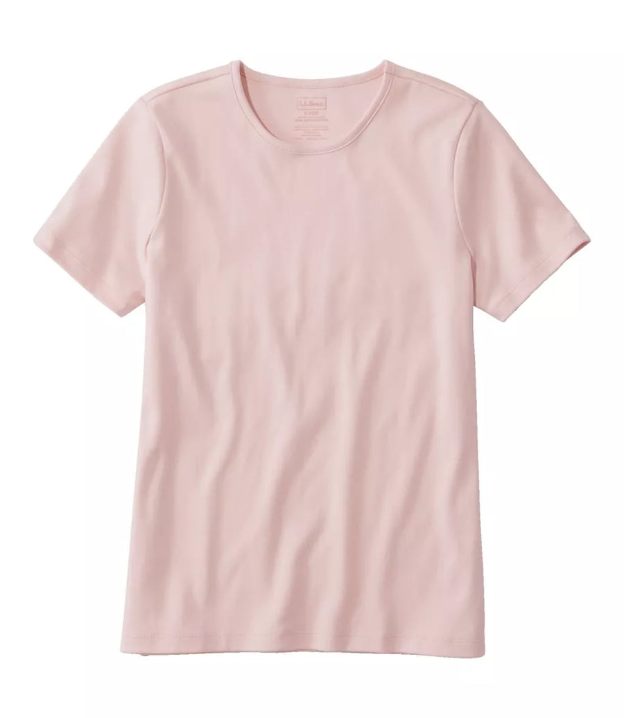 L.L.Bean Women's Pima Cotton Short Sleeve Crewneck Tee