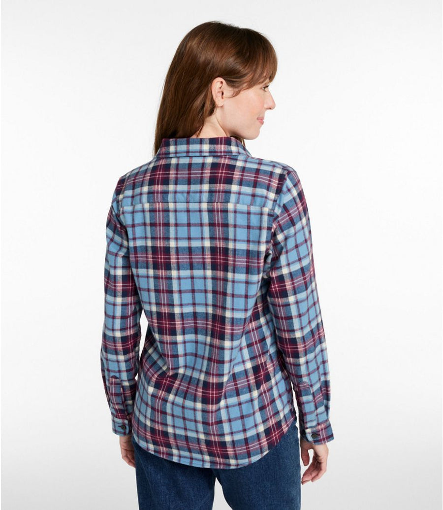 Women's Scotch Plaid Flannel Shirt