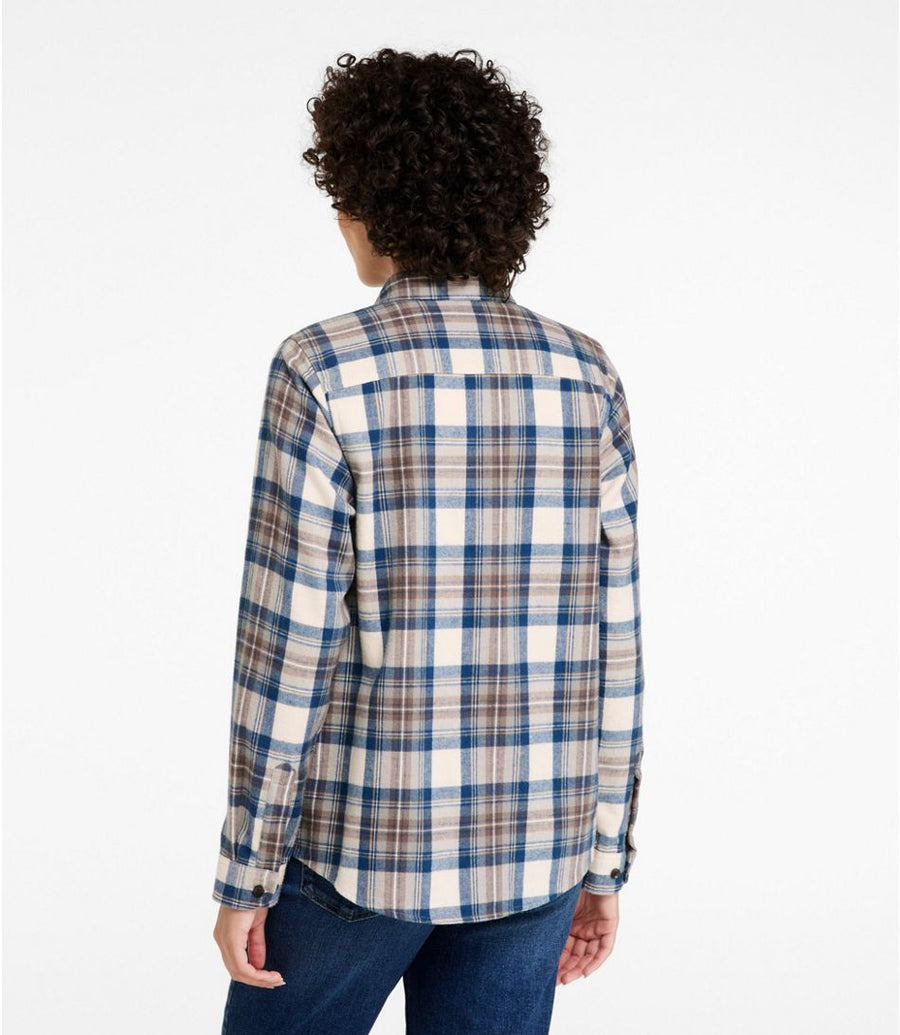 Women's Scotch Plaid Flannel Shirt