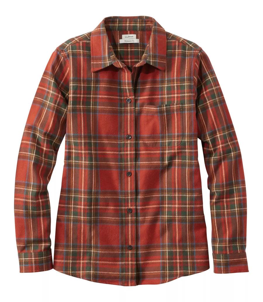 LLBean Women's Scotch Plaid Flannel Shirt