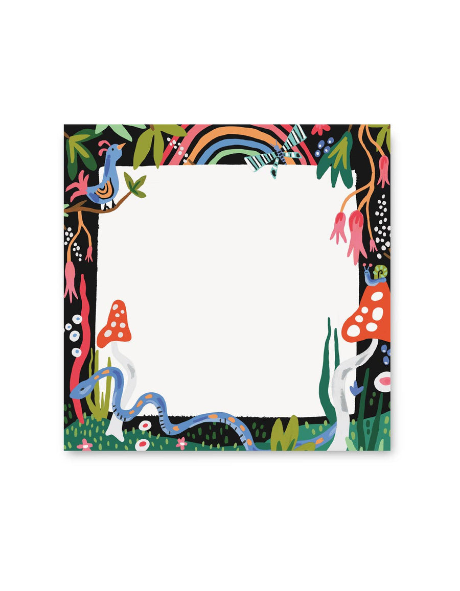 200-Sheet Jumbo Desk Pad | Mushroom Garden