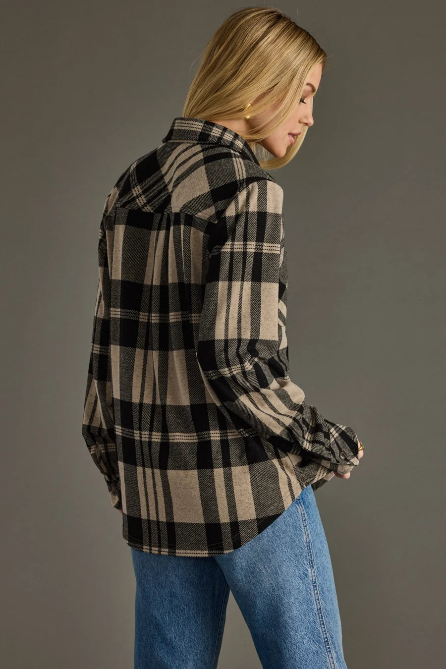 Panache Plaid Button Up